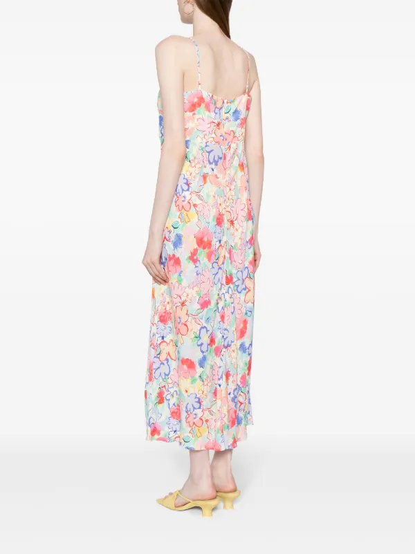 Rixo Lanie Strappy Midi Dress | Multicolour | FARFETCH HK