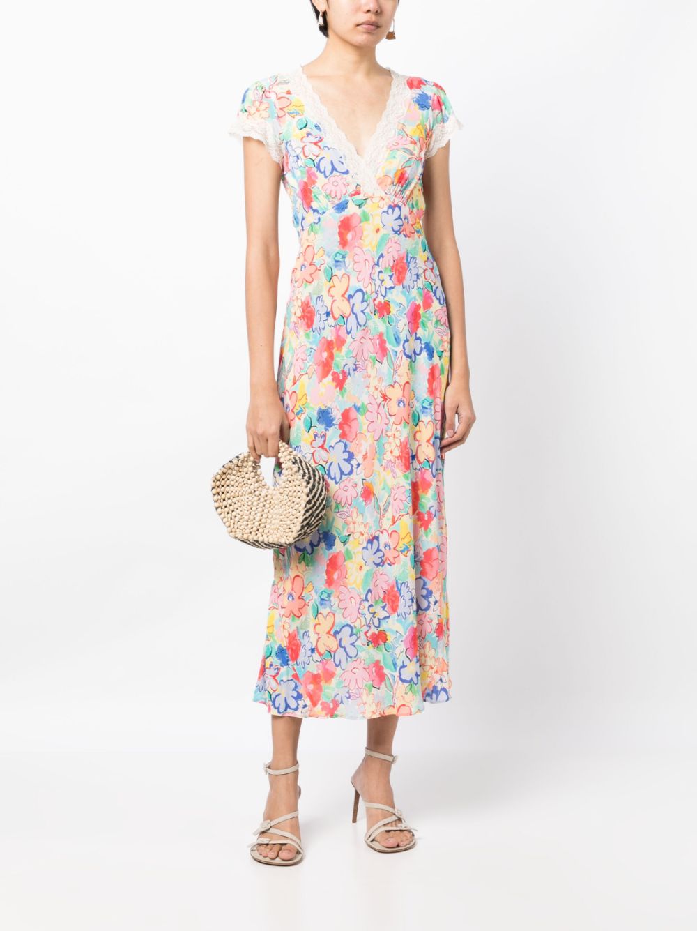 Rixo Madalena floral-print dress - Veelkleurig