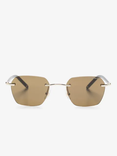 Montblanc logo-plaque square-frame sunglasses