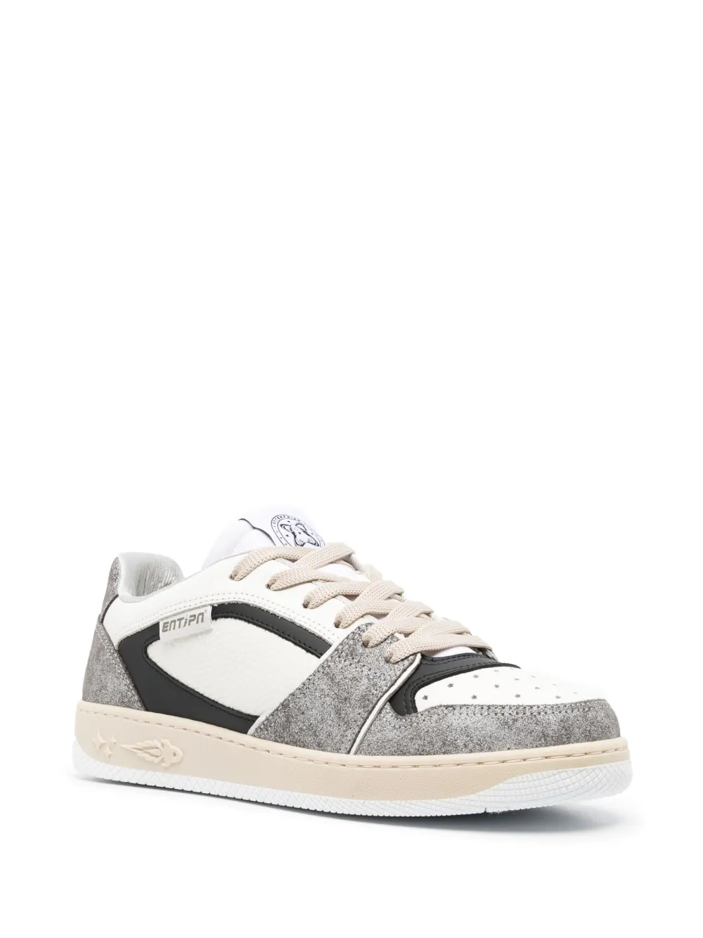 Enterprise Japan low-top panelled sneakers - Wit