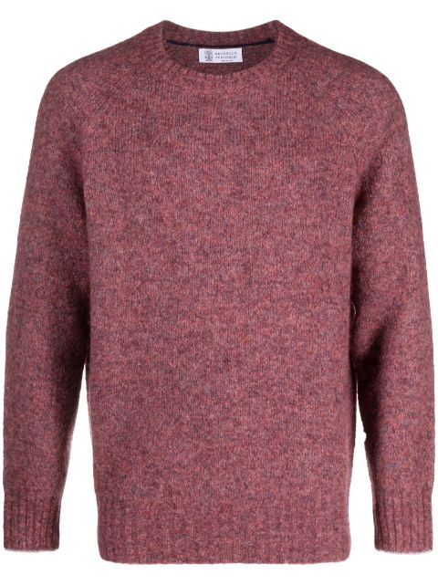 Brunello Cucinelli melange-effect crew-neck jumper Men