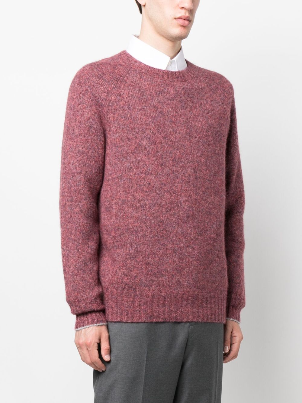 Brunello Cucinelli melange-effect crew-neck jumper Men