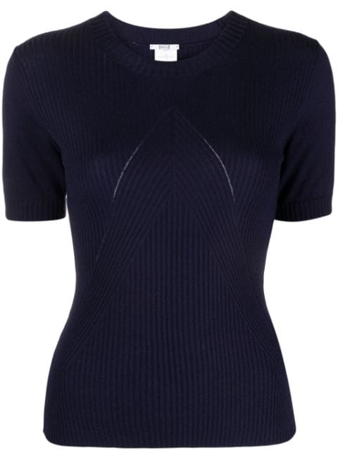 Wolford short-sleeve ribbed-knit top
