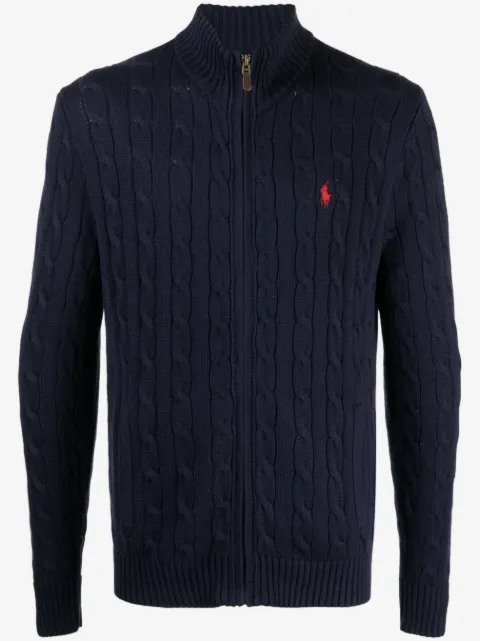 Polo Ralph Lauren cardigan en maille torsadée