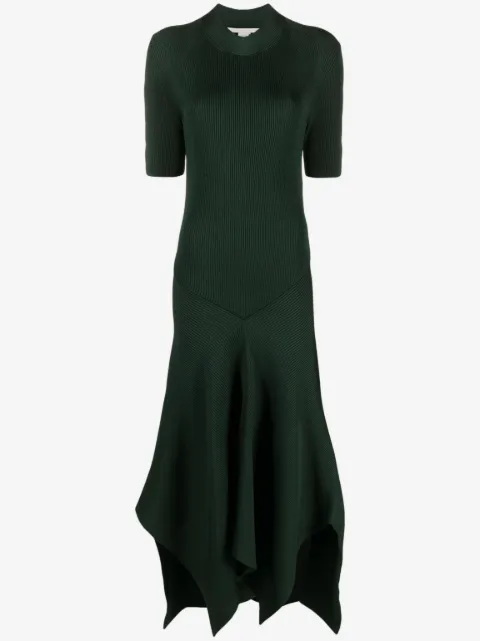 Stella McCartney asymmetric ribbed-knit dress