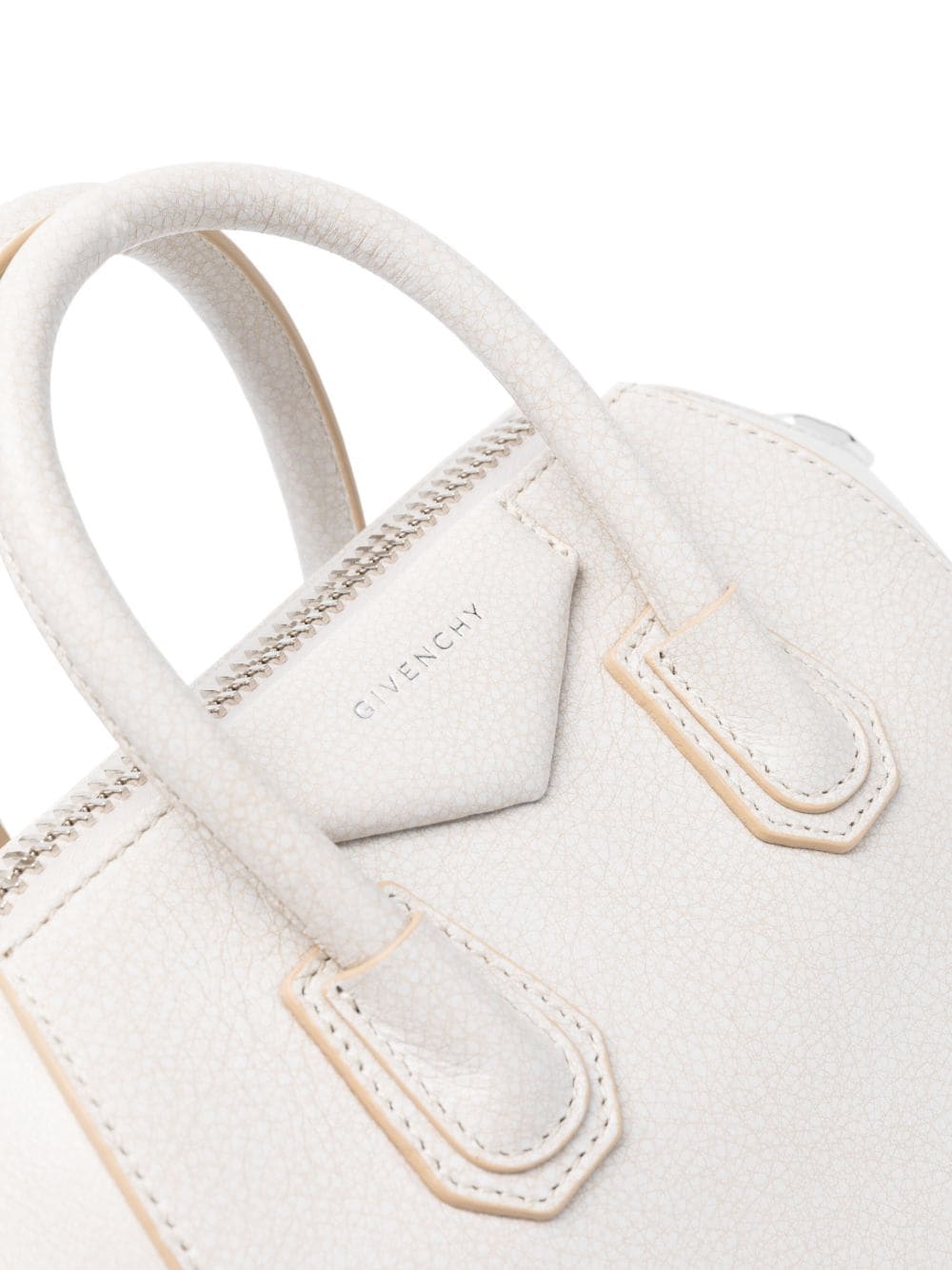 Shop Givenchy Small Mini Antigona Tote Bag In Neutrals