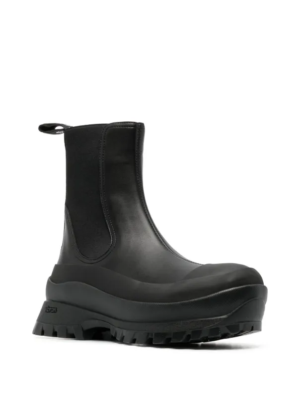 Stella McCartney Trace faux-leather Ankle Boots Black FARFETCH IN