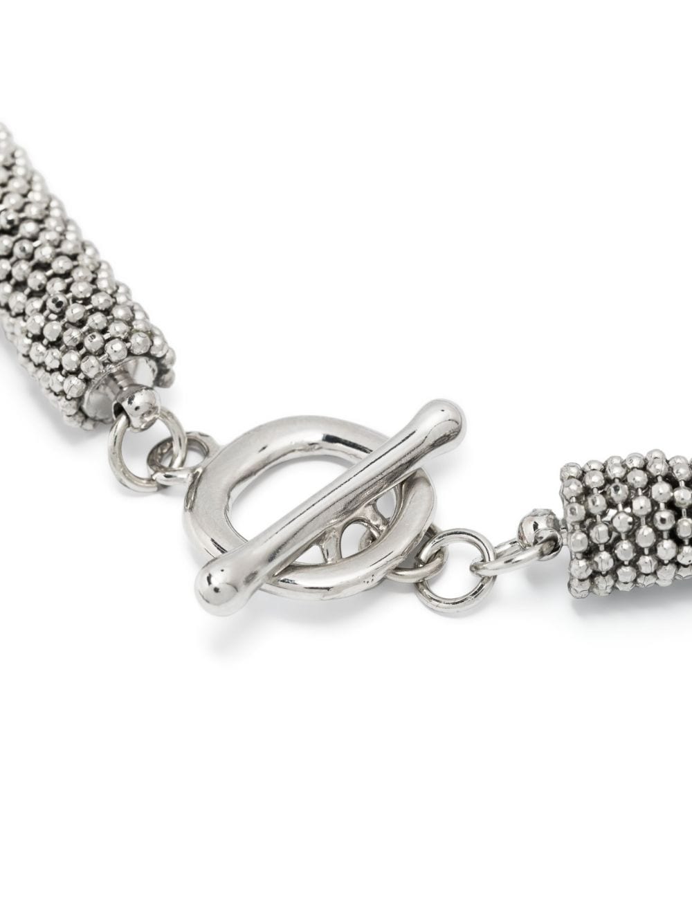 Shop Fabiana Filippi Chunky Bead-chain Necklace In Silber