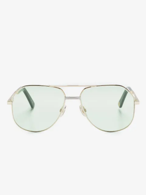 MARCH LA.B double-bridge pilot-frame sunglasses