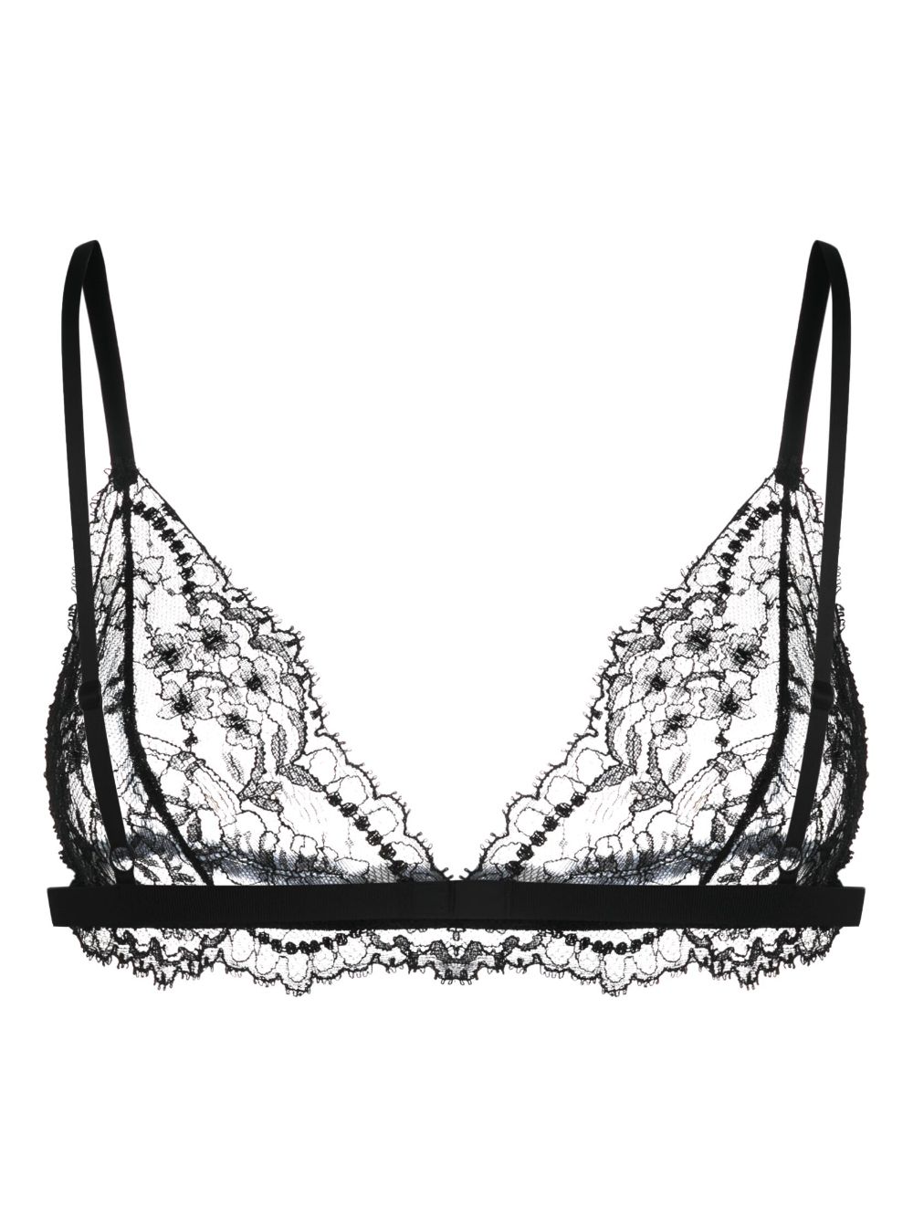 Image 2 of Dolce & Gabbana Chantilly-lace triangle bra