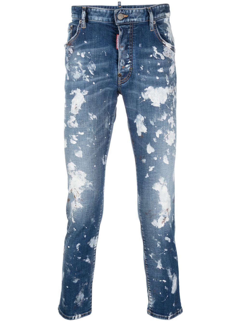 DSQUARED2 PAINT SPLATTERED DISTRESSED JEANS