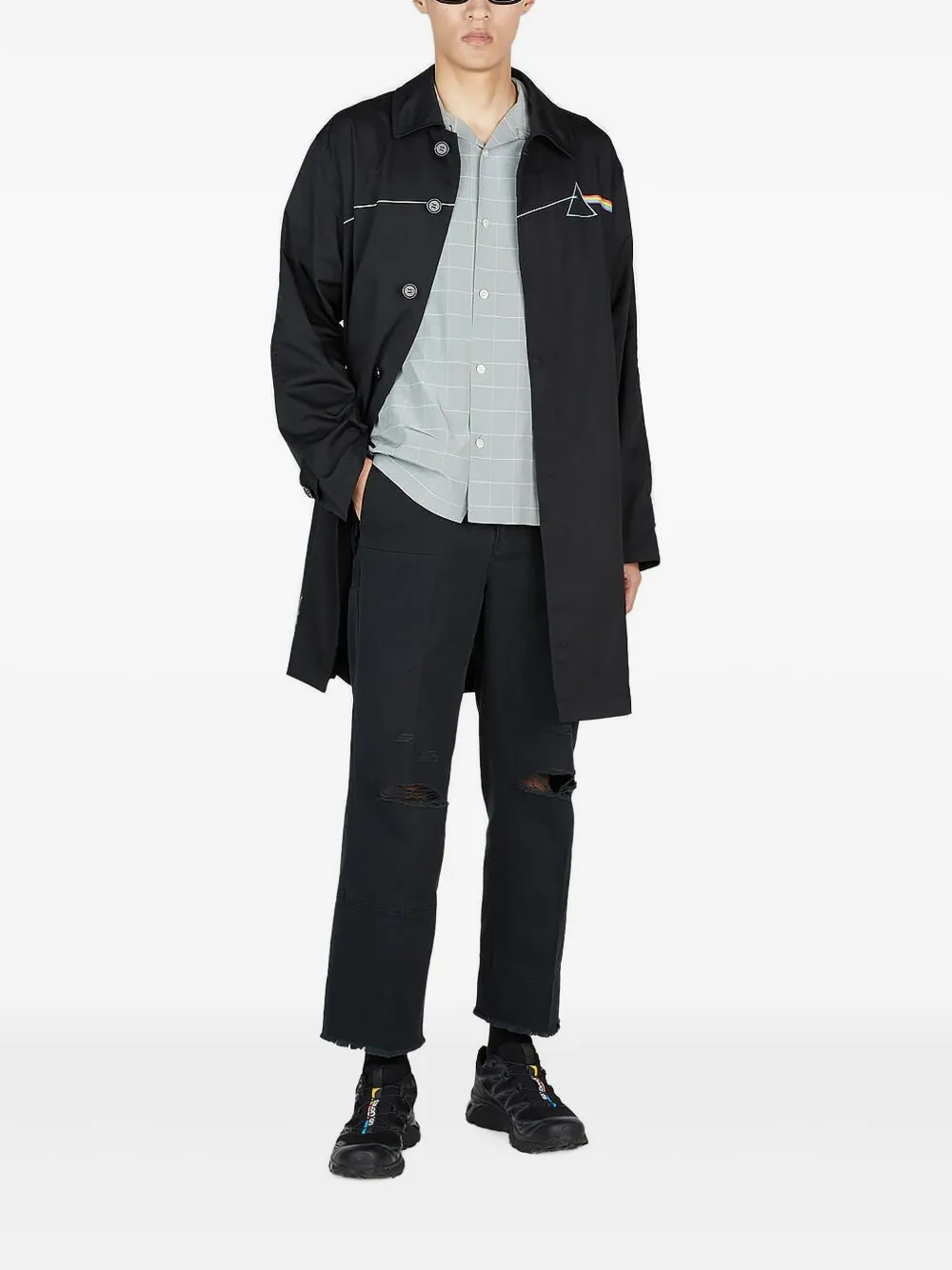 Undercover The Dark Side Of The Moon Coat In Black
