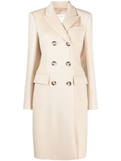 Sportmax long-sleeved virgin wool double-breasted coat