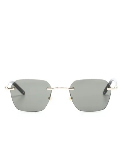 Montblanc rimless square-frame sunglasses