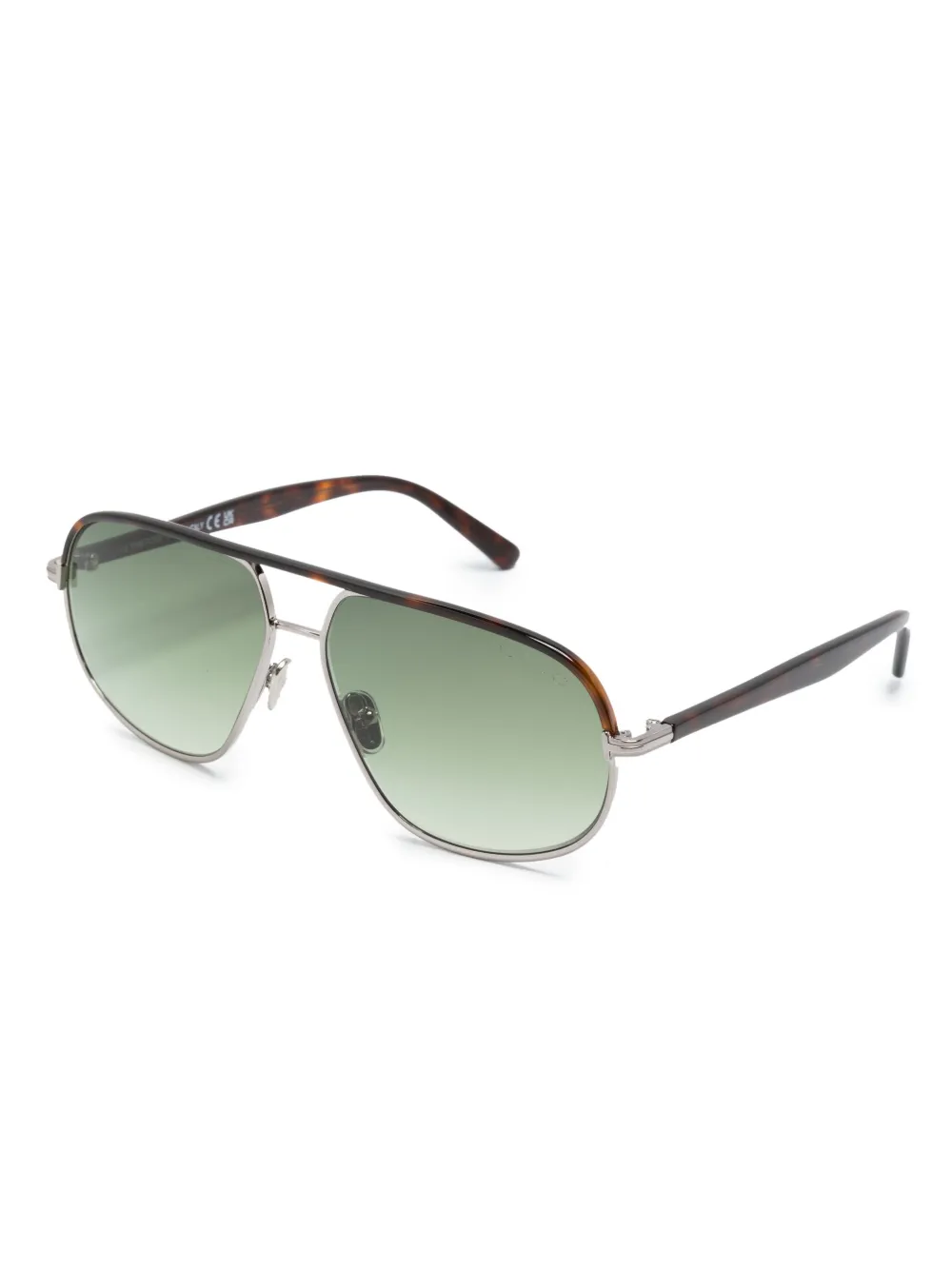 TOM FORD Eyewear Zonnebril met schildpadschild design - Bruin