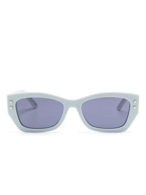 Dior Eyewear logo-print rectangle-frame sunglasses