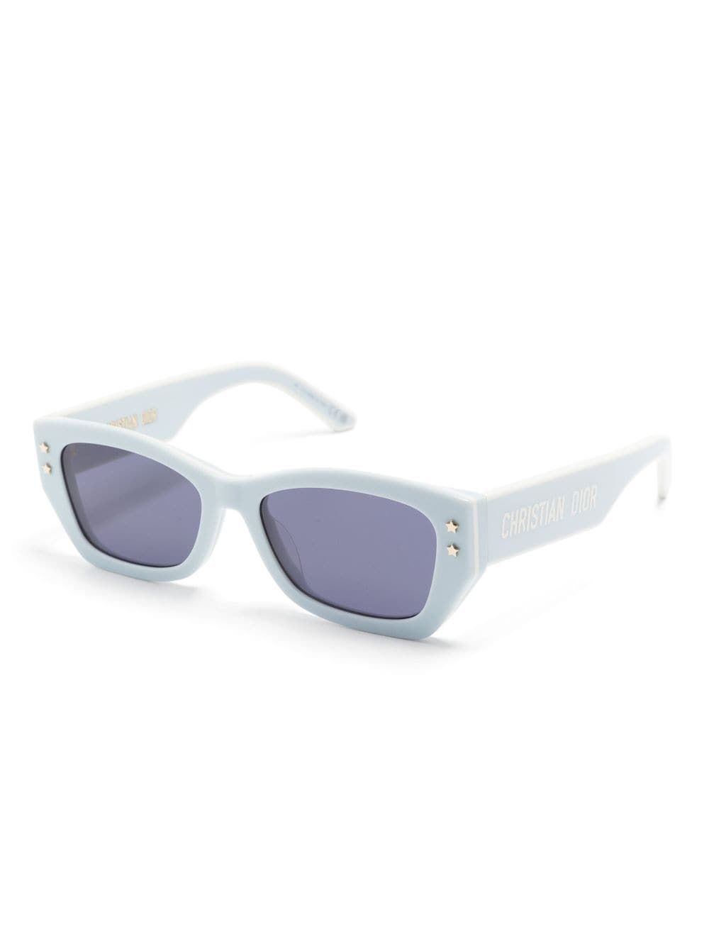 Dior Eyewear Zonnebril met rechthoekig montuur - Blauw