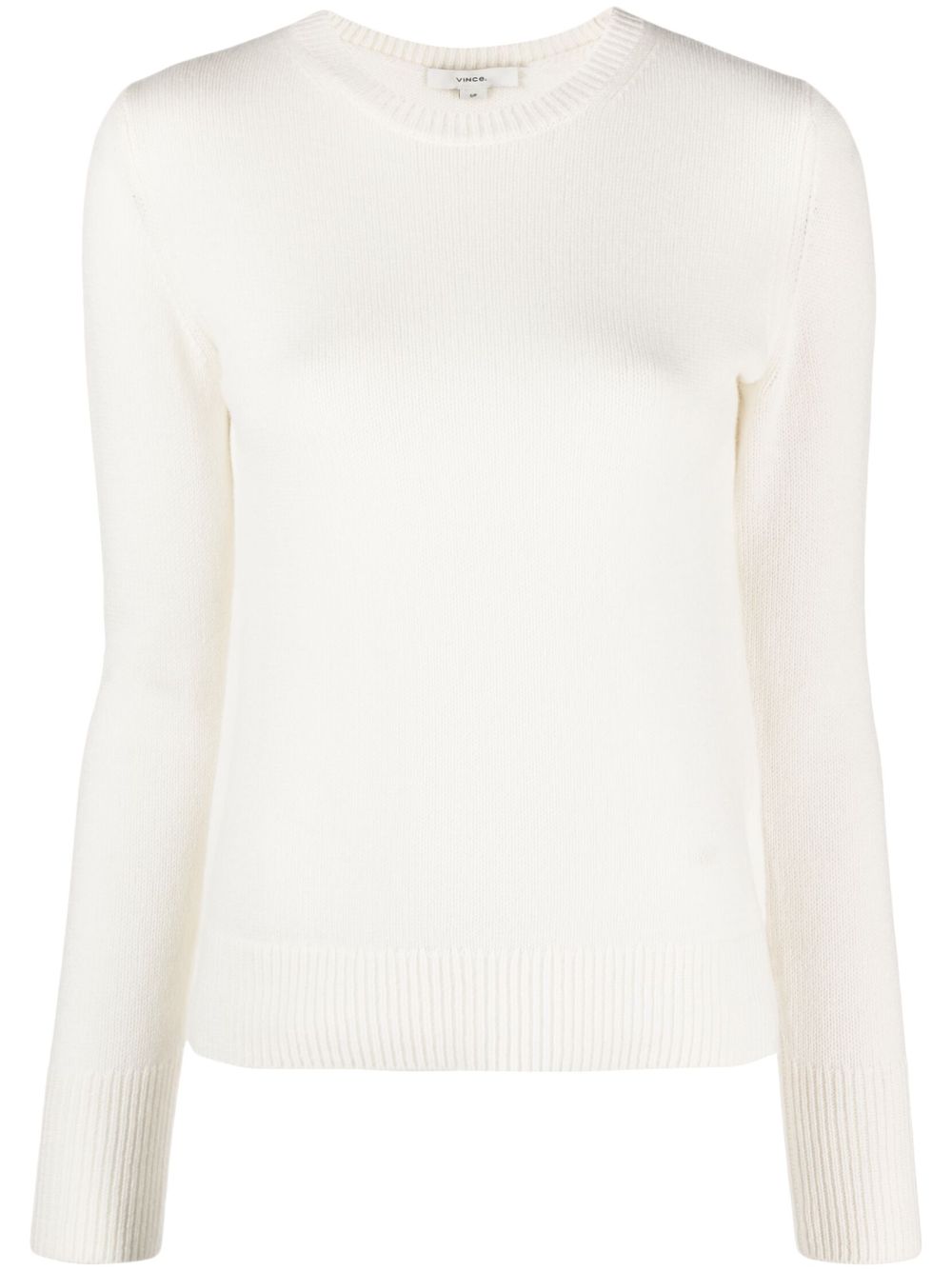 Vince Long-sleeve Cashmere Jumper In White