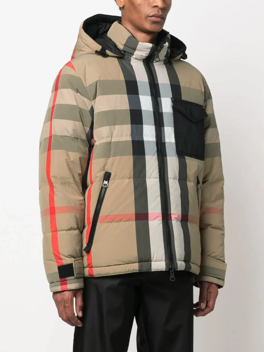  Burberry Check-print Reversible Hooded Jacket - Neutrals 