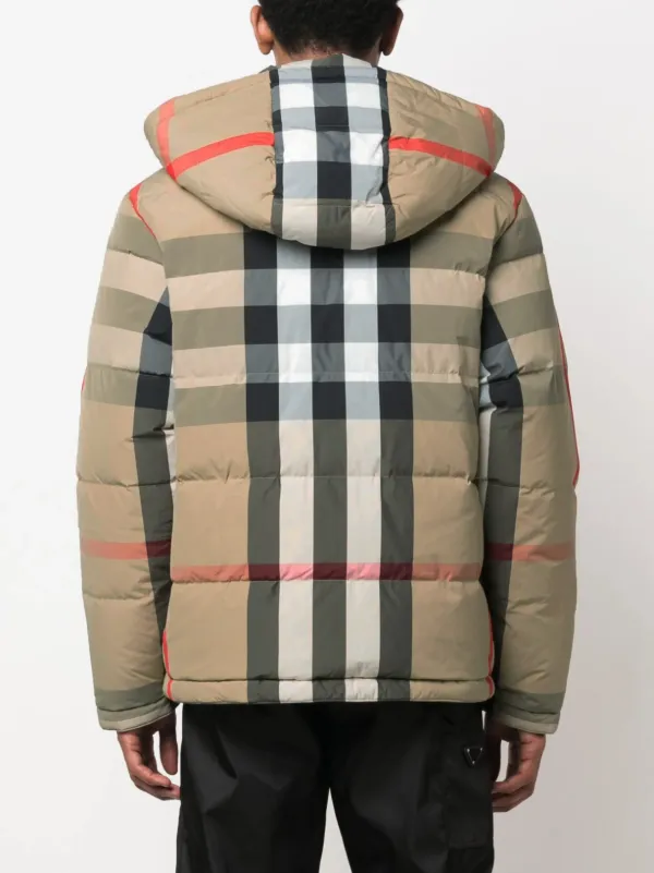 Burberryジャケット Burberry Jaqueta Dupla Face Xadrez Com Capuz | Neutro | FARFETCH BR