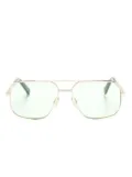 MARCH LA.B double-bridge pilot-frame sunglasses - Gold