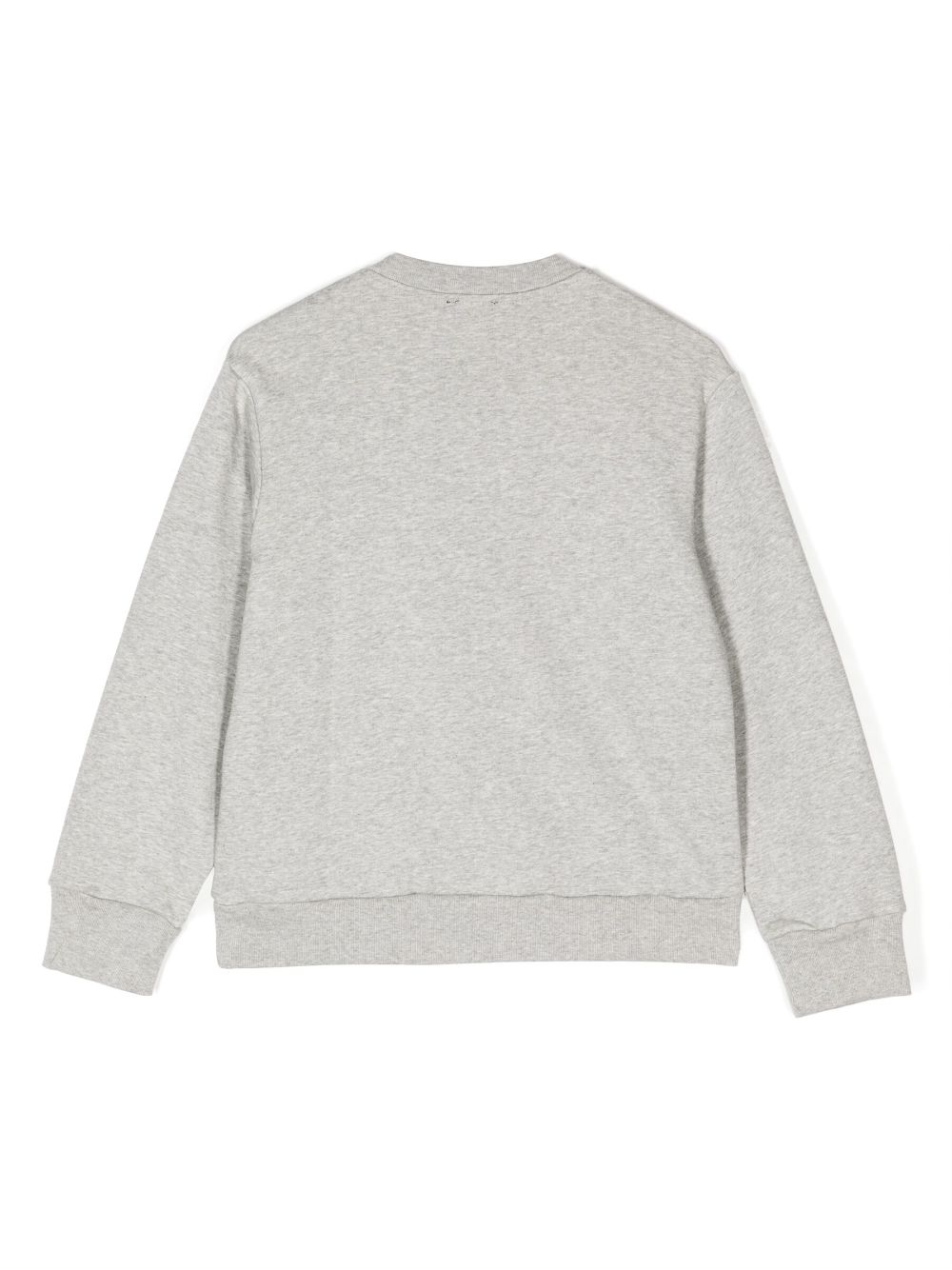 Shop Diesel Logo-print Cotton Sweatshirt In Grey