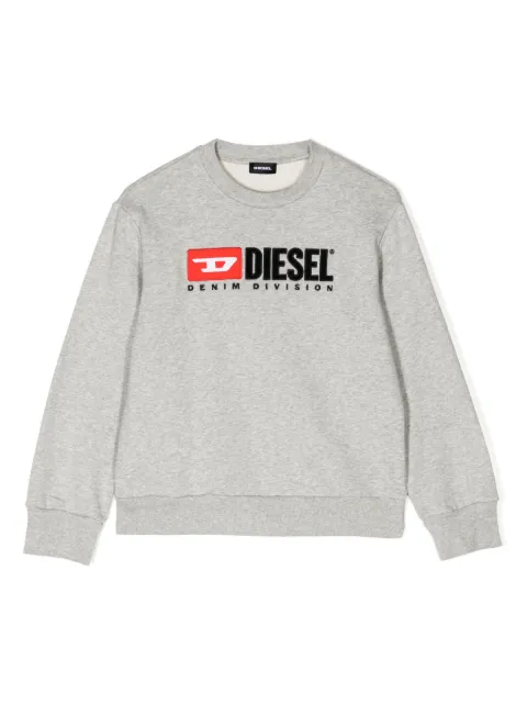 Diesel Kids logo-print cotton sweatshirt