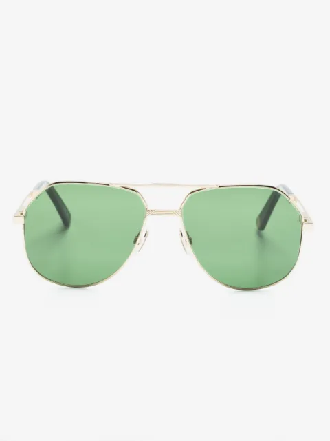 MARCH LA.B double-bridge pilot-frame sunglasses