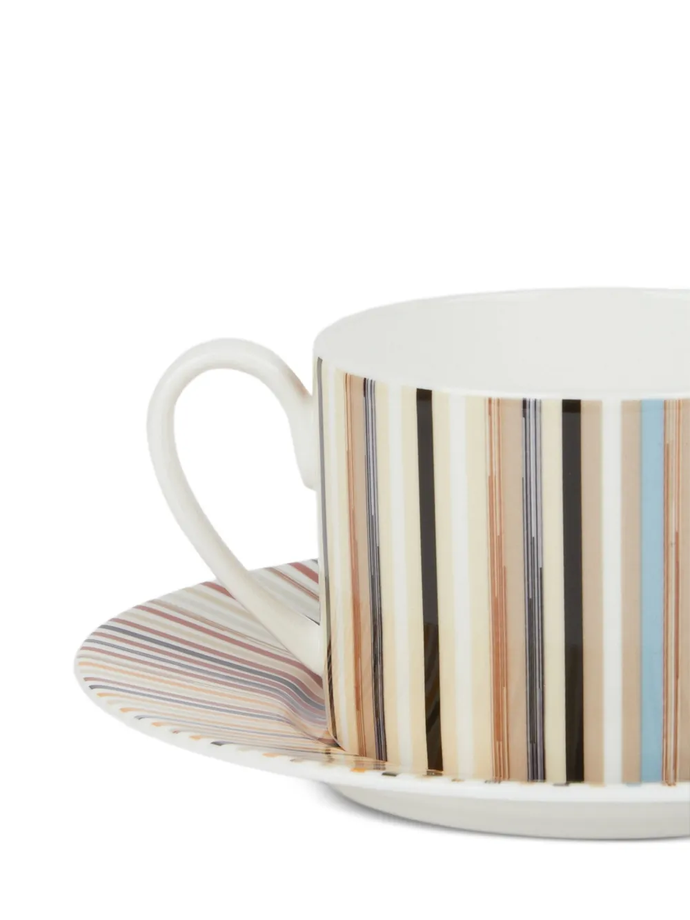 Missoni Stripe Teacup Set (set Of Two) In White