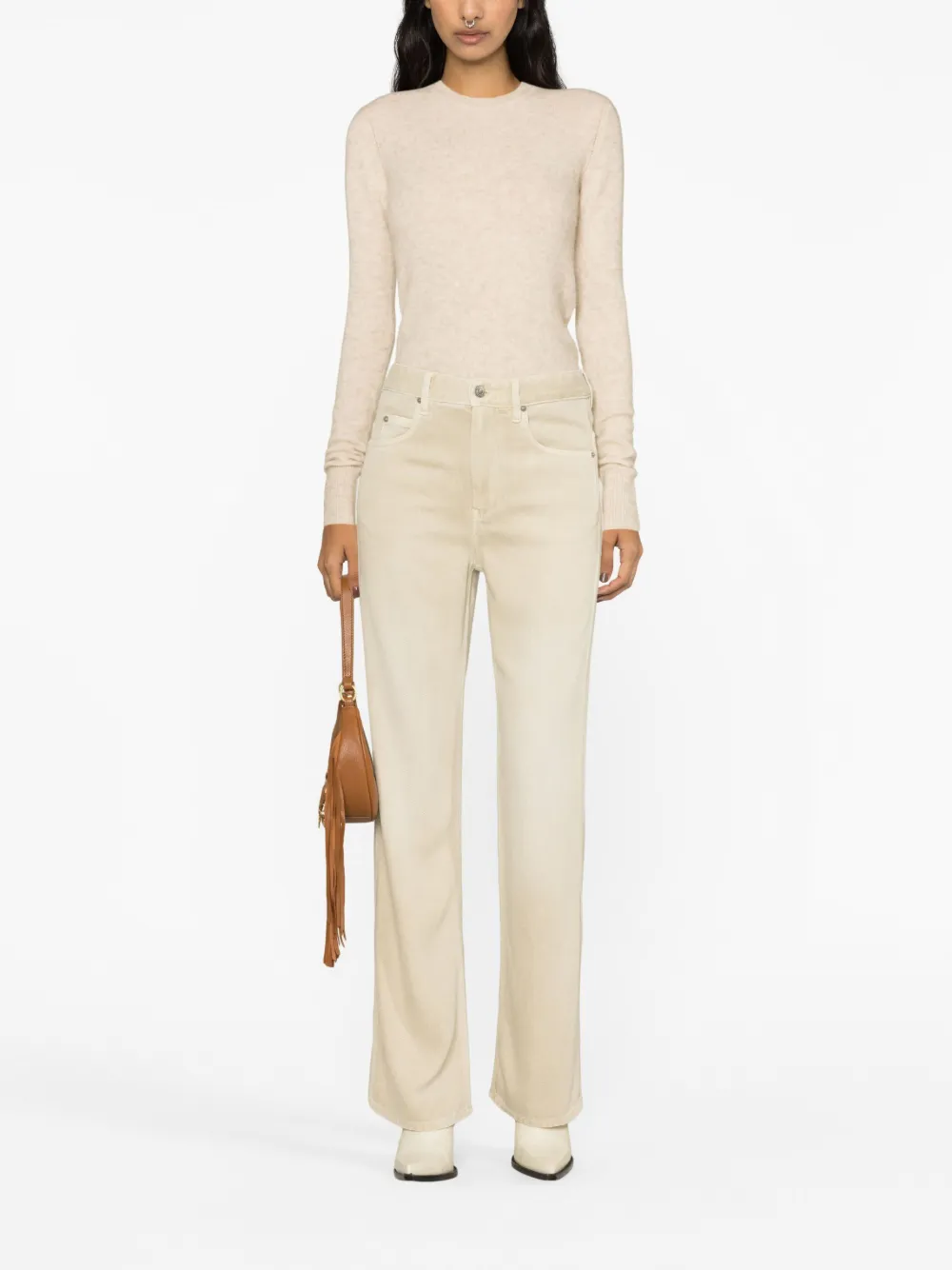 MARANT ÉTOILE High waist jeans - Beige
