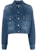 MARANT ÉTOILE stripe-pattern denim jacket - Blue