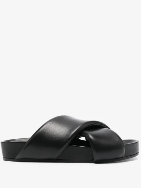 Jil Sander crossover-strap leather sandals