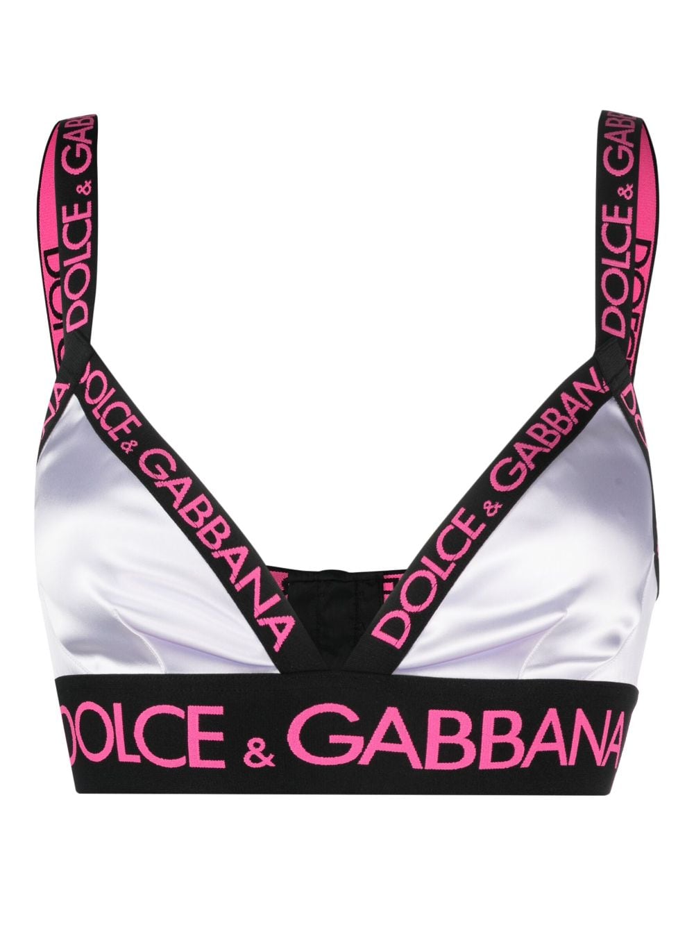 Dolce & Gabbana logo-trim Triangle Bra - Farfetch