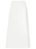 Olympiah side-slit midi skirt - White