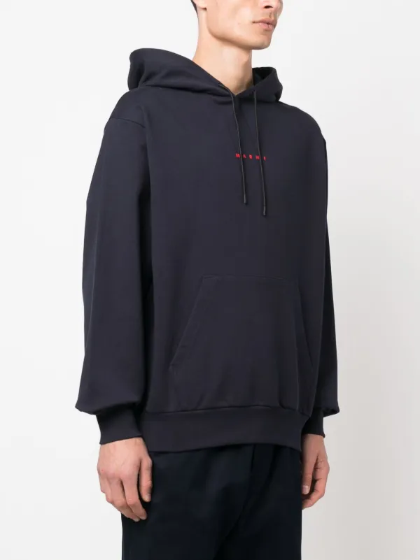 Marni ロゴ パーカー | ブルー | FARFETCH JP