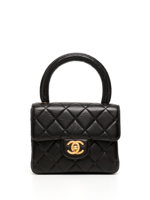 Cheap HOT SALE CHANEL 1990-2000s mini Classic Flap square handbag Women