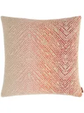 Missoni Home Brouges zigzag-woven cushion - Red