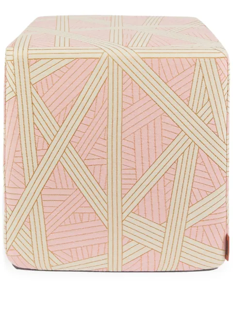 Missoni Home Pouf cubico Nastri a righe