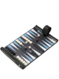 Smythson Panama leather backgammon roll - Black