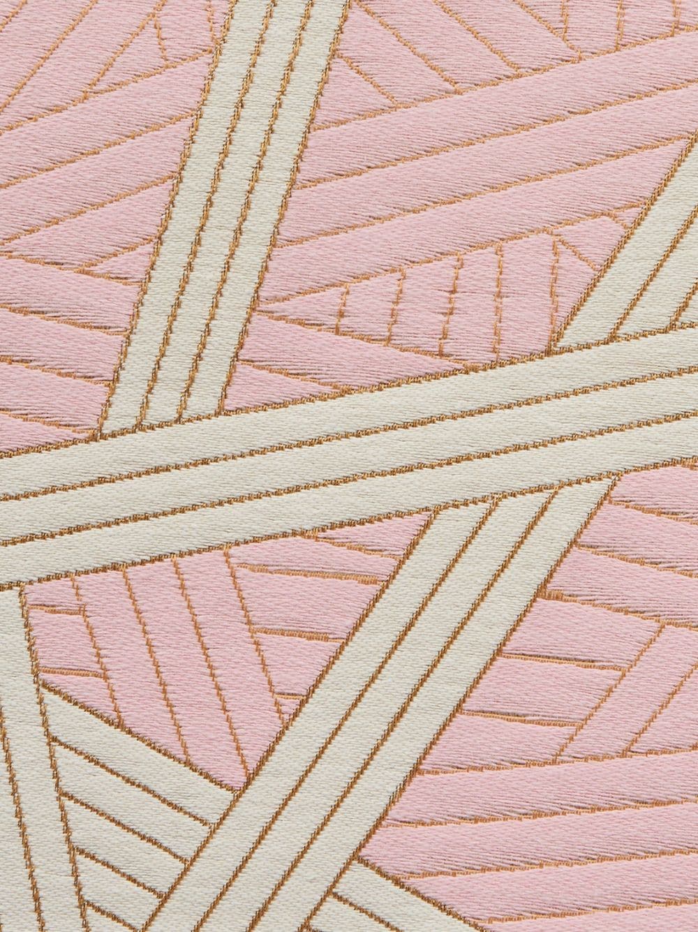 Shop Missoni Nastri Multi-way Stripe Cushion In Pink
