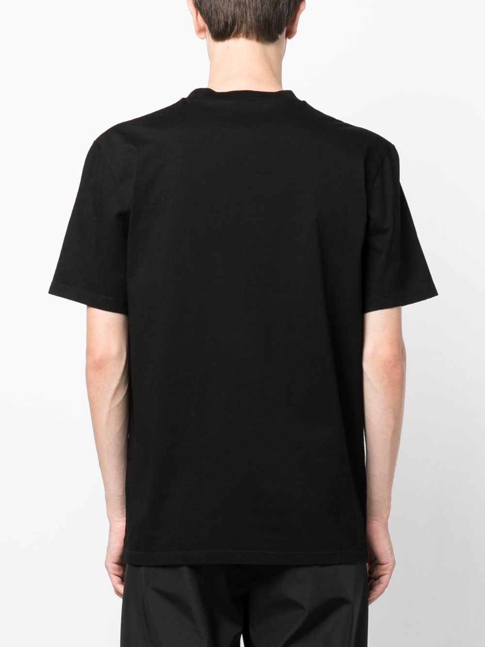 Shop Dsquared2 Studded-logo Cotton T-shirt In Black