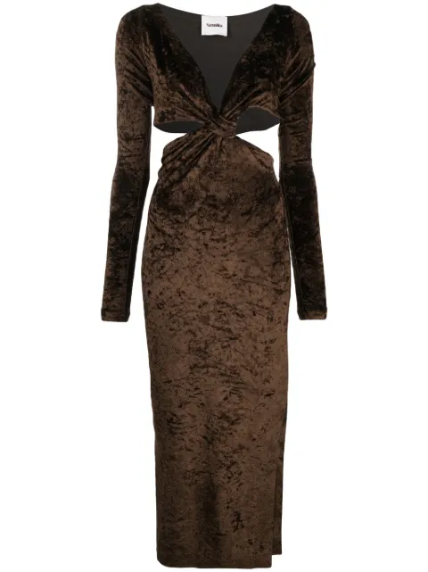 Nanushka Zanee cut-out midi dress