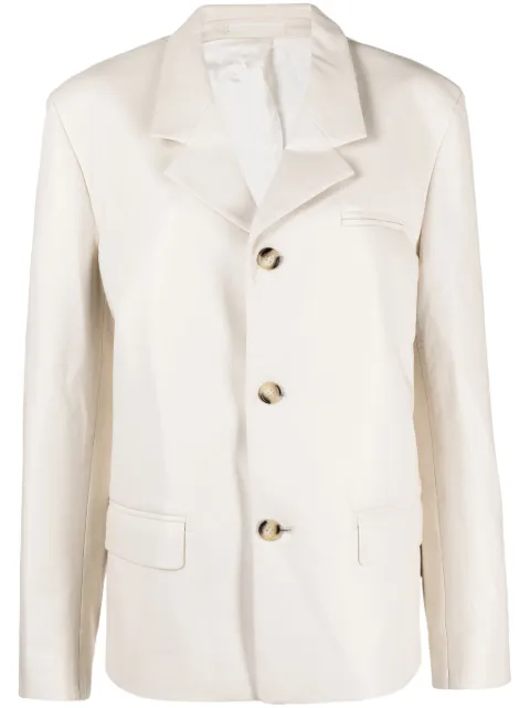 Nanushka Blazer com abotoamento simples
