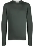 John Smedley Lundy crew-neck cotton sweatshirt - Green