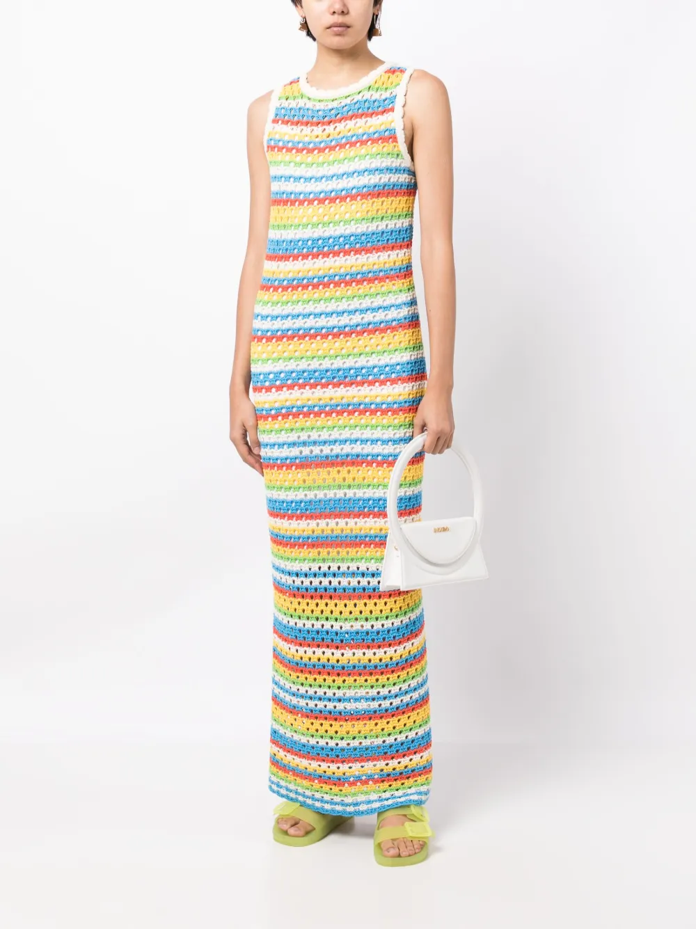 Kitri Bunty Blue crochet knit dress - Veelkleurig