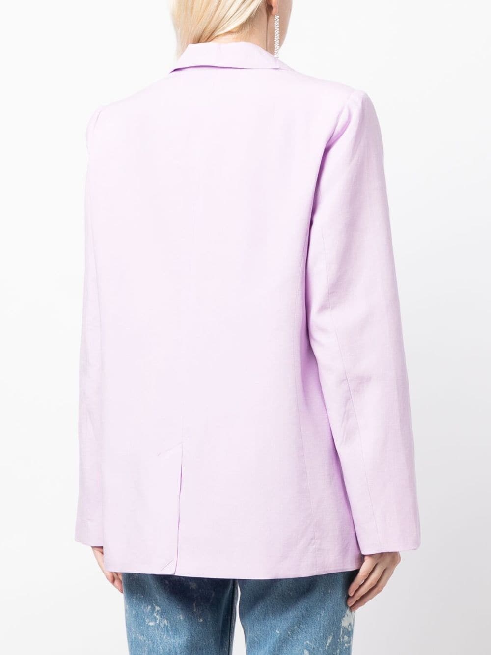 Shop Kitri Brea Single-breasted Blazer In Purple