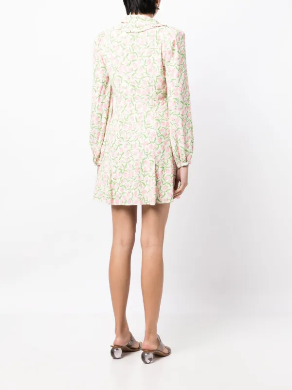 Kitri Tabitha tulip-print Dress Neutrals FARFETCH ID