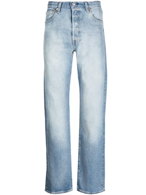Levi's mid-rise straight-leg jeans