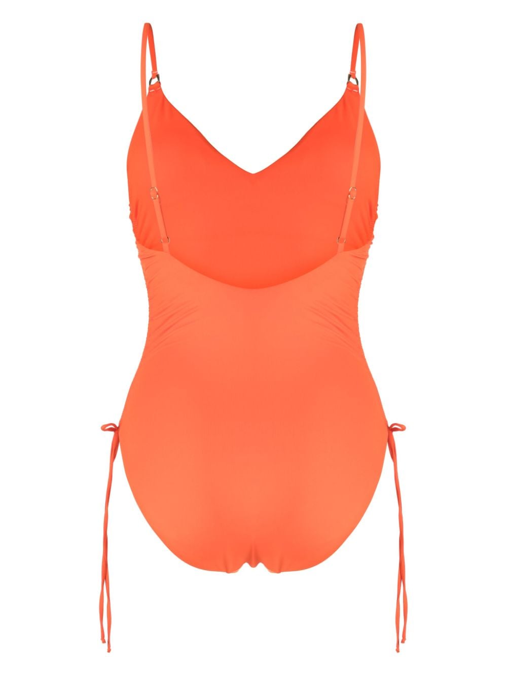 Shop Melissa Odabash Havana Drawstring Swimsuit In Orange