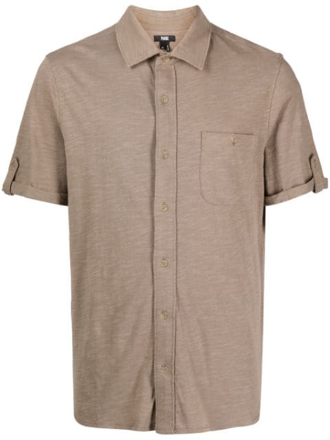 PAIGE Braydan short-sleeve cotton shirt